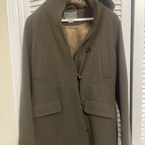J. Crew Woman’s  Hooded Wool Coat